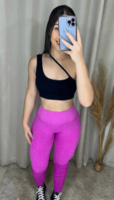 Conjunto Legging Mescla Rosa