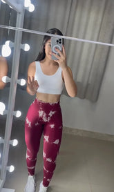 Conjunto Legging Marsala Raiado