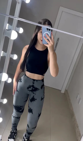 Conjunto Legging Tie-Dye Grey