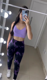 Conjunto Legging Tie-Dye Roxo