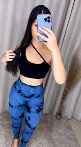 Conjunto Legging Raio Azul