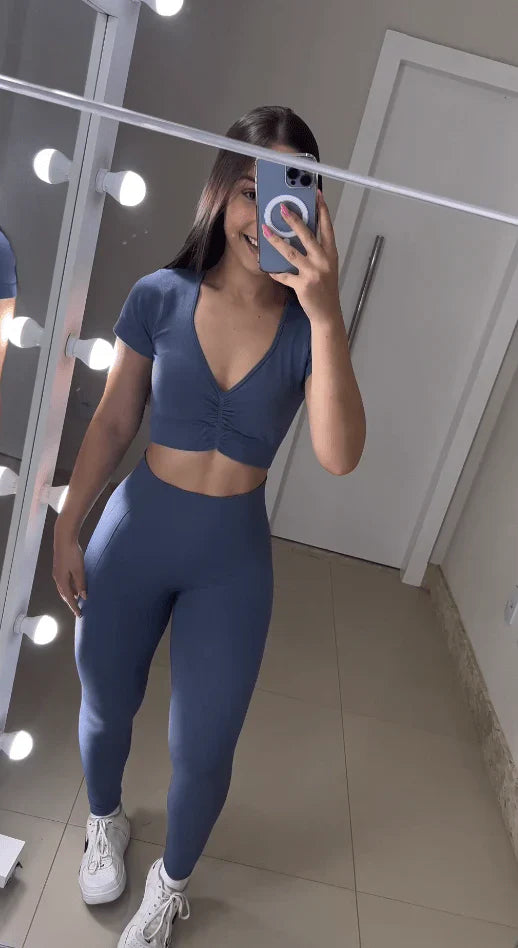 Conjunto Legging Dark Blue
